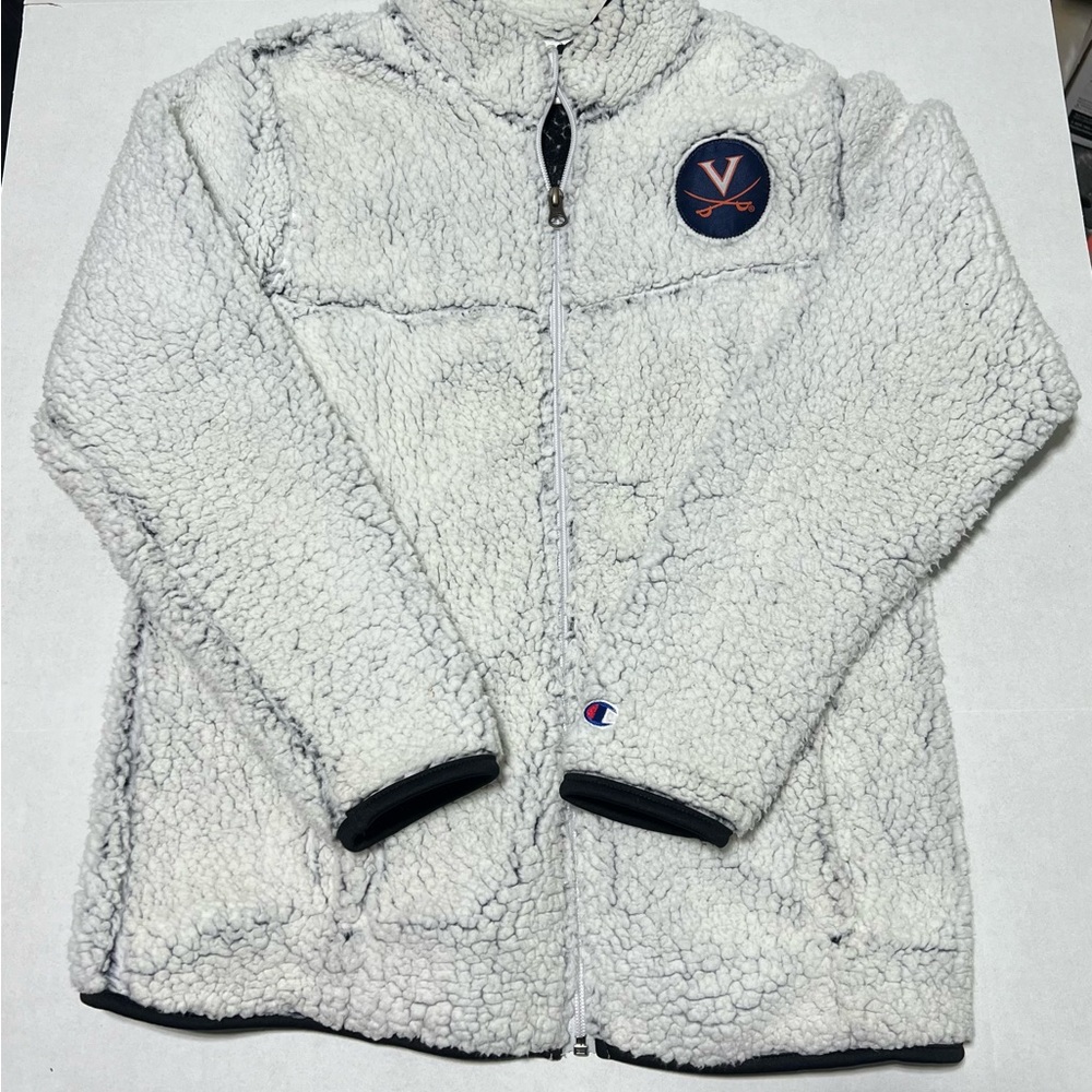 University of Virginia Champion Women’s Sherpa PullOver Jacket Small Fleece UVA